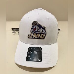 Nike White JMU Club Cap